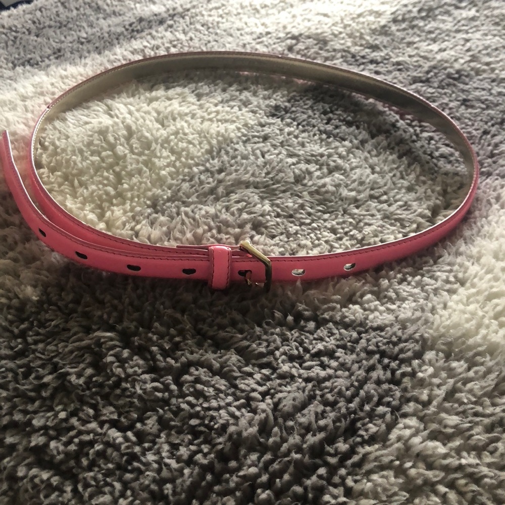 Patent pink belt